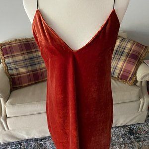 Bacio Burgundy Slip Cami Dress